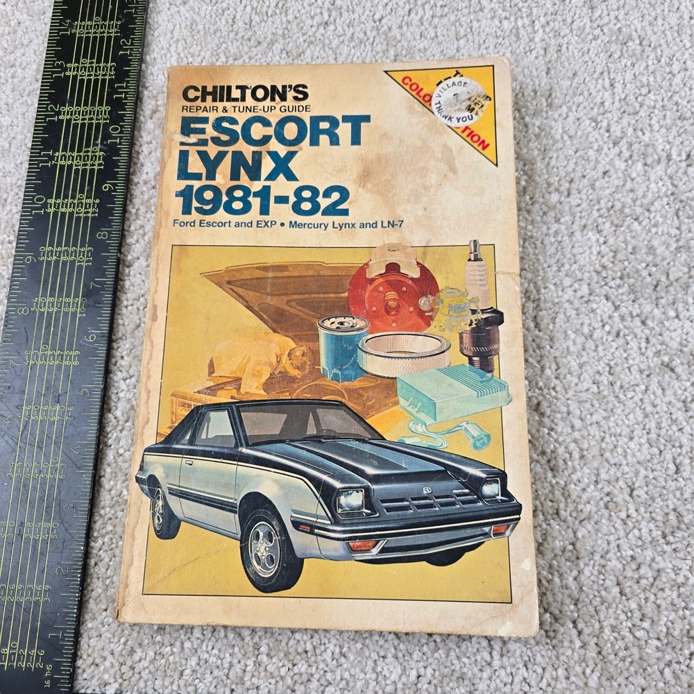 Chilton Repair‎ Guide Escort Lynx 1981-82 Ford Mercury LN-7 EXP 7055